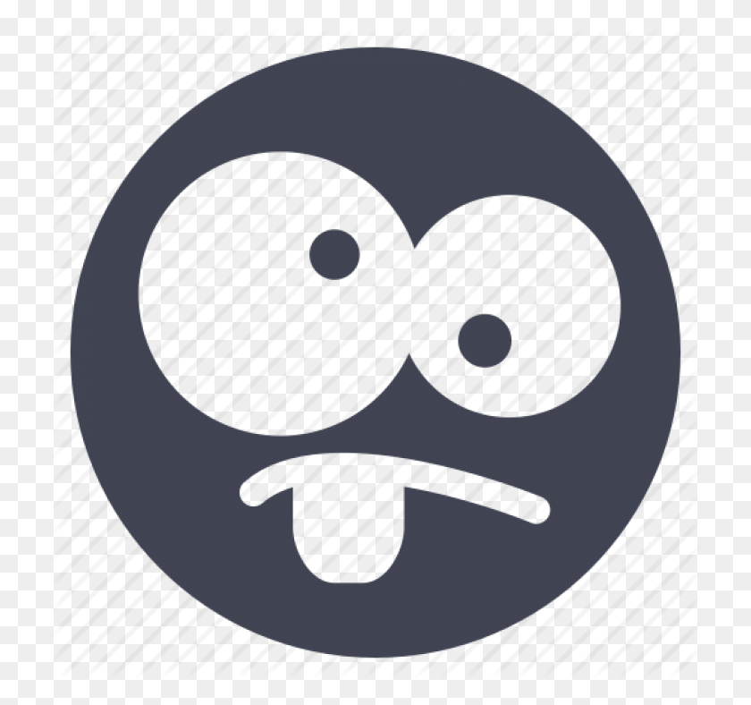 728x728 Crazy Face Smiley Crazy Emoji Icon, Reel, Text, Shooting Range HD PNG Download