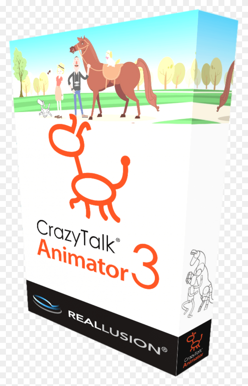 1001x1600 Crazytalk 8 - Идеальный Инструмент Анимации Для Создания Логотипа Crazytalk Animator 3, Лошадь, Млекопитающее, Животное, Hd Png Скачать