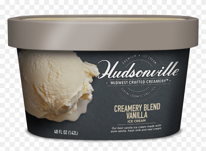2034x1453 Creamery Blend Vanilla Carton Hudsonville Mackinac Island Fudge, Cream, Dessert, Food HD PNG Download