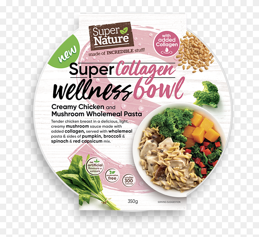 708x708 Creamy Chicken And Mushroom Super Nature Wellness Bowl Coles, Plant, Vegetable, Food HD PNG Download