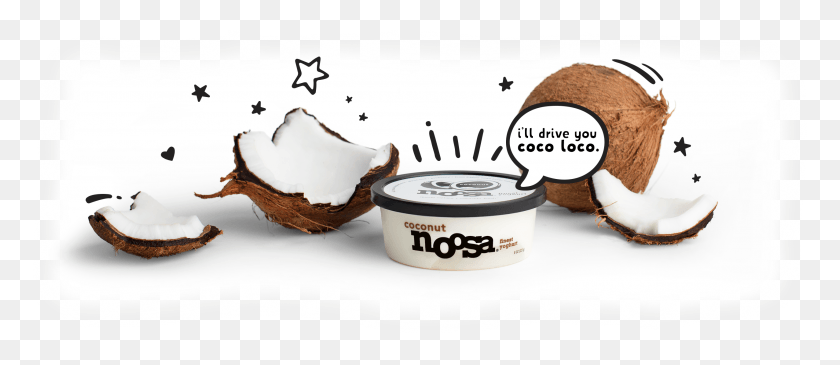 2553x1001 Creamy Meets Creamy Noosa Yoghurt, Plant, Nut, Vegetable HD PNG Download