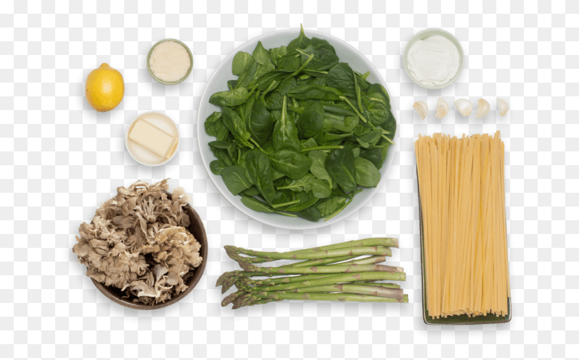 665x463 Creamy Pasta Primavera With Sauted Asparagus Amp Crispy Spinach, Plant, Food, Vegetable HD PNG Download