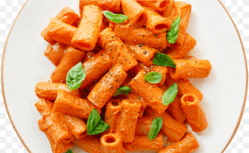 1176x721 Creamy Vegan Tomato Sauce Rigatoni Con La Pajata, Food, Food Presentation, Pasta, Macaroni Sticker PNG