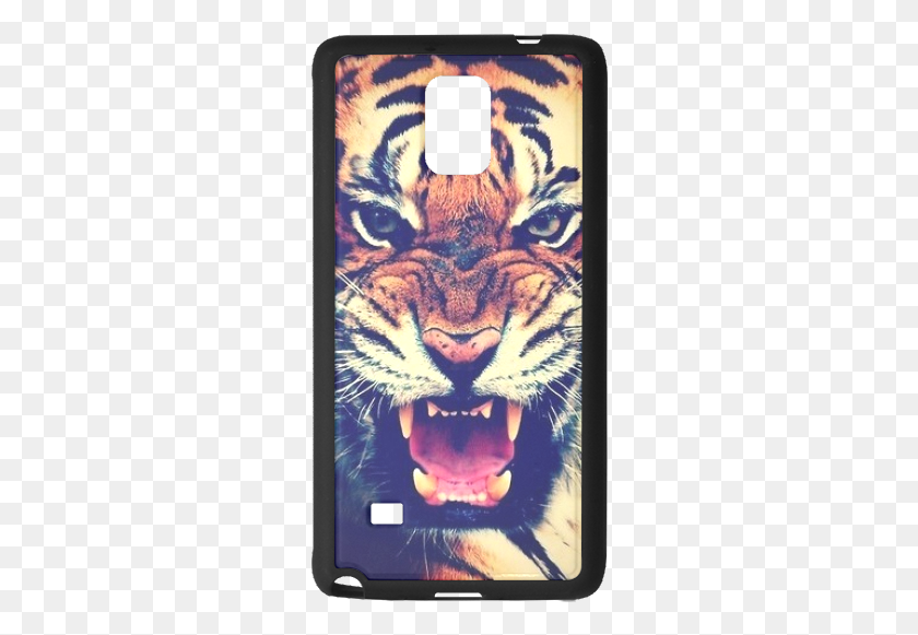 272x521 Create Your Own Roaring Tiger Rubber Case For Samsung Mobile Phone, Electronics, Mammal, Animal HD PNG Download