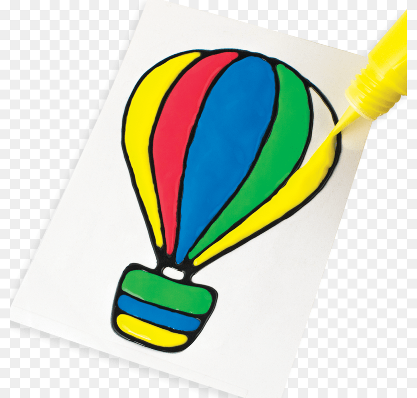800x800 Creatibles Diy Window Cling Art Kit International Arrivals Creatibles Diy Erasers, Aircraft, Hot Air Balloon, Transportation, Vehicle Sticker PNG