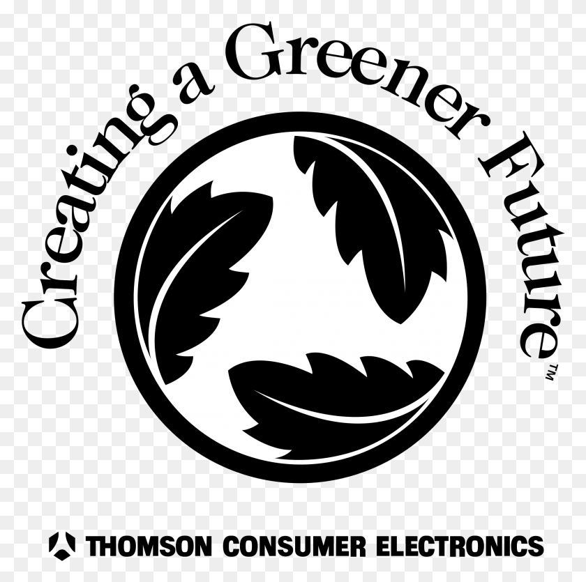 2191x2179 Creating A Greener Future Logo Transparent Thomson, Symbol, Stencil, Batman Logo HD PNG Download
