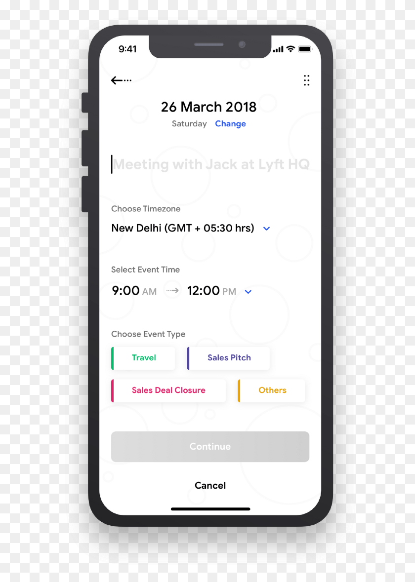 611x1119 Creating A New Meeting Appointment For Calendar Iphone, Mobile Phone, Phone, Electronics HD PNG Download