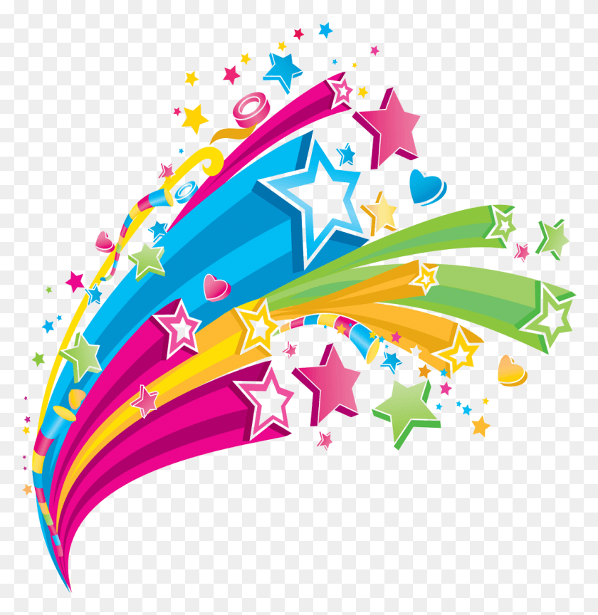 1103x1138 Creative Clipart Rainbow Hand Clip Art Shooting Stars, Graphics, Floral Design HD PNG Download