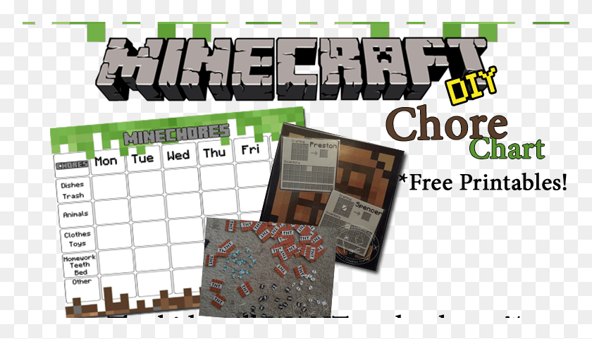 778x421 Creative Crafts Chore Charts Minecraft, Text, Calendar HD PNG Download