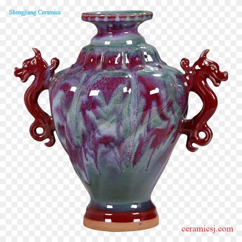 800x800 Creative Hand Painted Large Vase Furnishing Articles Vase, Jar, Urn, Pottery HD PNG Download