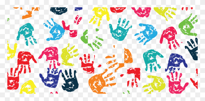 1500x684 Креативные Дети, Рука, Плакат Hd Png Скачать