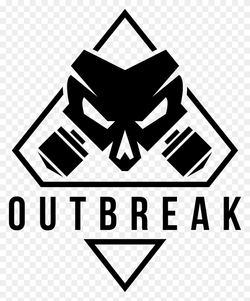 2699x3291 Creativeoperation Outbreak Logo High Res, Stencil, Symbol, Triangle HD PNG Download