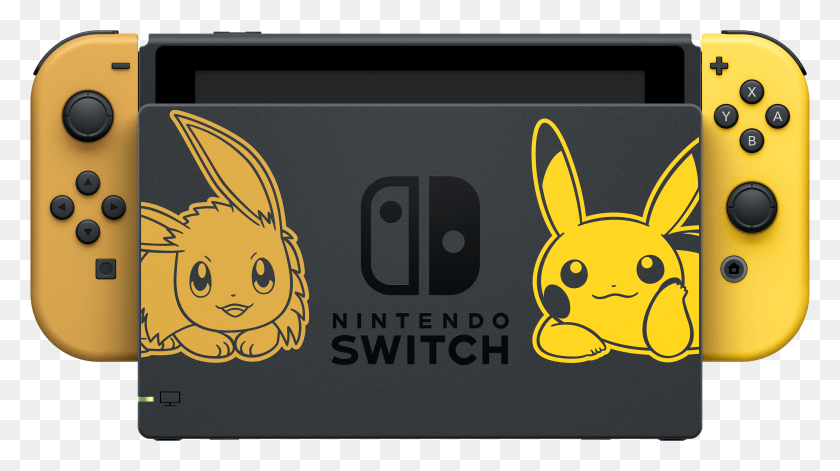 3338x1760 Credit Nintendopokmon Nintendo Switch Pikachu And Eevee HD PNG Download