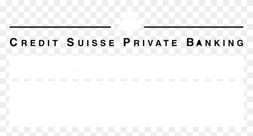 2191x1102 Логотип Credit Suisse Private Banking Черно-Белый Знак, Треугольник, Текст, Дорога Png Скачать