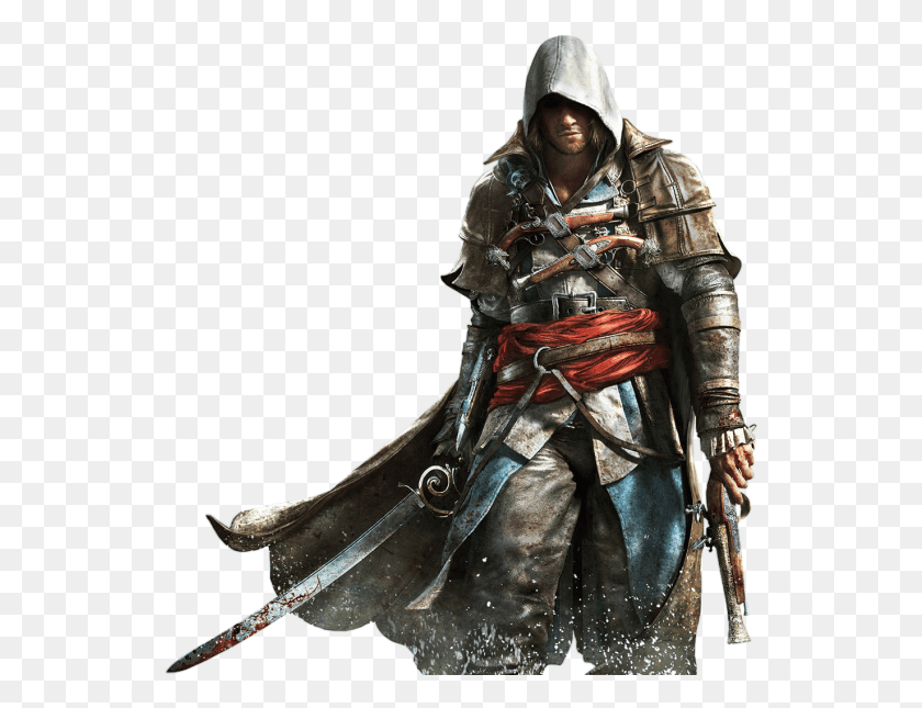 542x585 Creed Assassin39s Creed 4, Person, Human, Samurai HD PNG Download