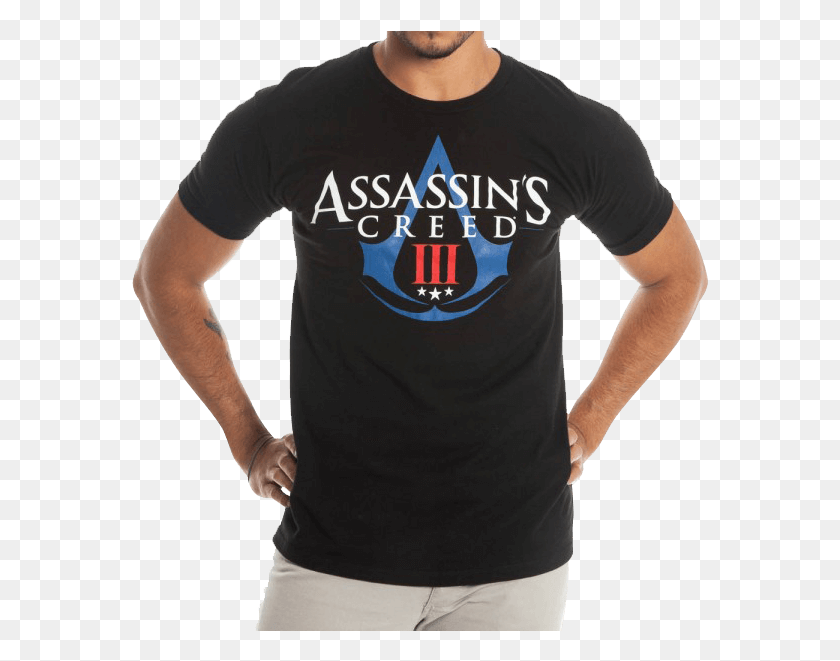 577x601 Creed Iii Logo T Shirt Assassins Creed, Clothing, Apparel, T-shirt HD PNG Download