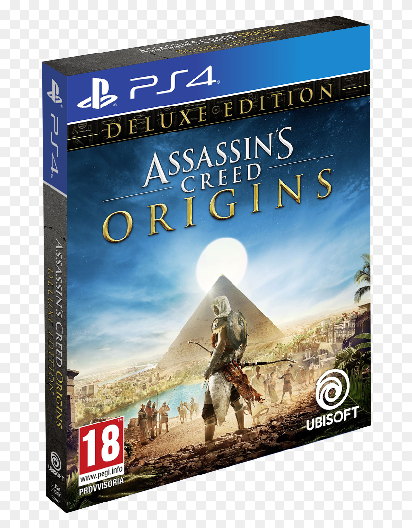672x1016 Creed Origins Assassin Creed Origins Deluxe Edition, Человек, Человек, Плакат Png Скачать