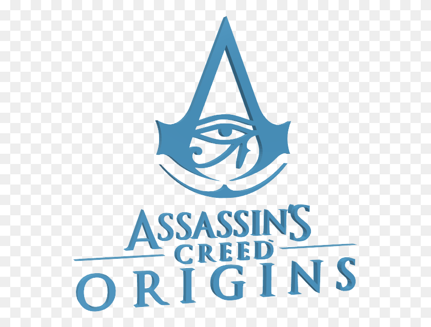 555x578 Creed Origins Emblem, Symbol, Poster, Advertisement HD PNG Download