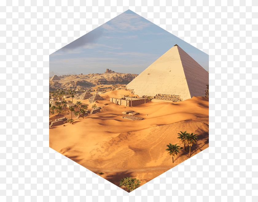 520x600 Descargar Png Creed Origins Panoramics Assassin39S Creed Origins Pyramid Giza, Arquitectura, Edificio, Naturaleza Hd Png