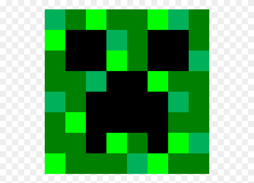 545x545 Creeper Ilustración, Verde, Gráficos Hd Png