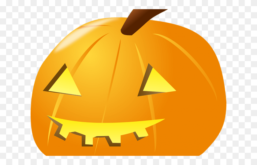 640x480 Creepy Clipart Jack O Lantern Pumpkin, Vegetable, Plant, Food HD PNG Download