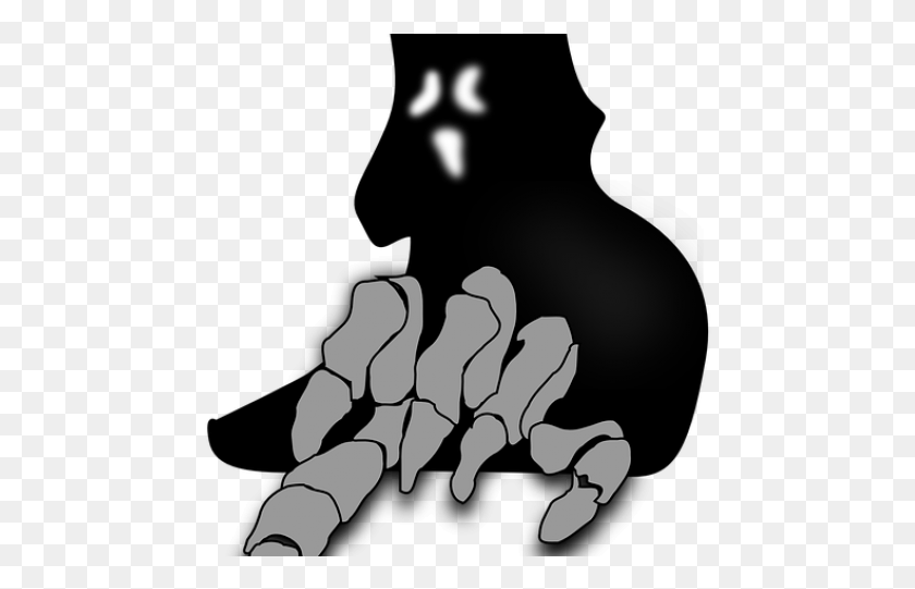 466x481 Creepy Clipart Scary Ghost Scary Ghost Clip Art, Claw, Hook, Hand HD PNG Download