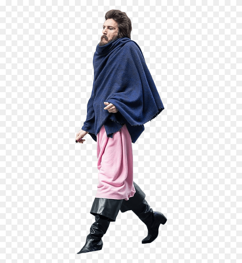 322x853 Creepy Guy In Boots Cape, Clothing, Apparel, Person HD PNG Download
