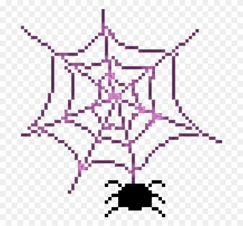 698x721 Creepy Spider Web Cute Goth Spider, Rug, Star Symbol, Symbol HD PNG Download