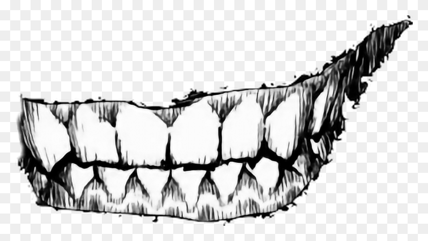 1024x544 Creepy Sticker Viewqwest, Teeth, Mouth, Lip HD PNG Download