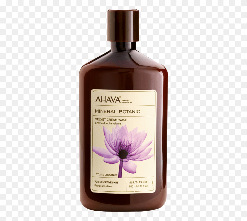 305x693 Crema De Enjuague Mineral Botnica Corporal Flor De Ahava Mineral Botanic Velvet Cream Wash, Bottle, Cosmetics, Mobile Phone HD PNG Download