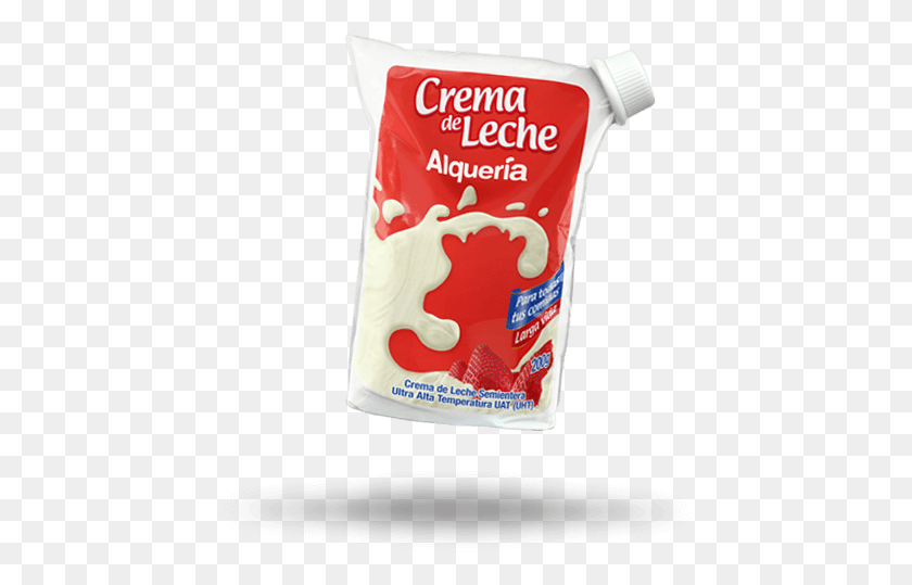 435x479 Crema De Leche Alqueria, Ketchup, Food, Milk HD PNG Download
