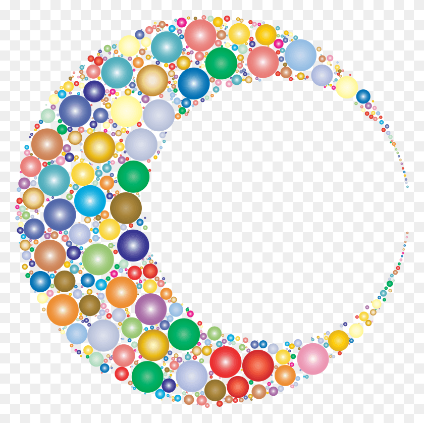 2298x2294 Crescent Circles Prismatic Big Image Crescent, Accessories, Accessory, Sphere Descargar Hd Png