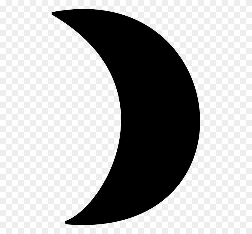 495x720 Crescent Crescent Moon Clipart, Gray, World Of Warcraft HD PNG Download