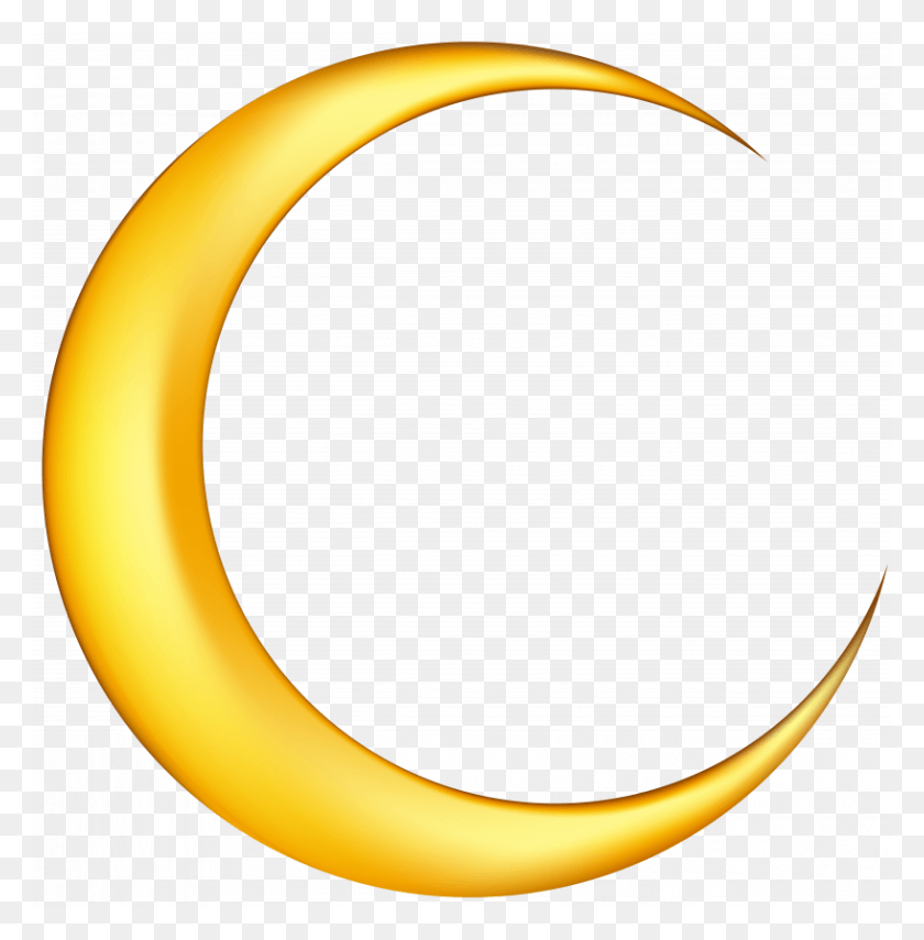 817x833 Crescent Moon Transparent Background, Banana, Fruit, Plant HD PNG Download