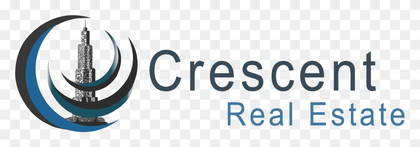 2541x766 Descargar Png Crescent Real Estate Real Estate Company Logo, Dubai, Número, Símbolo, Texto Hd Png