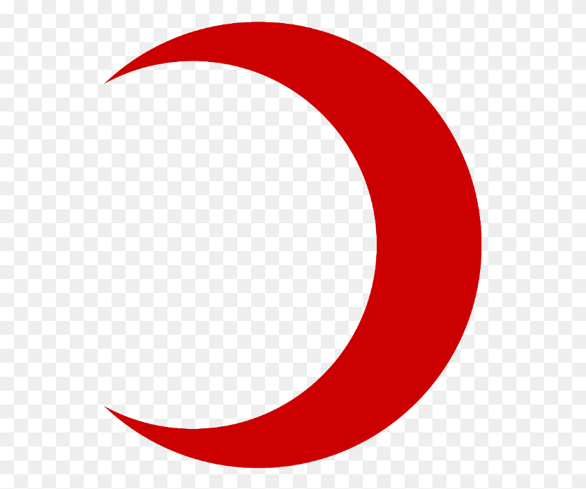 543x641 Crescent Transparent Red Red Crescent Moon, Text, Symbol, Number HD PNG Download