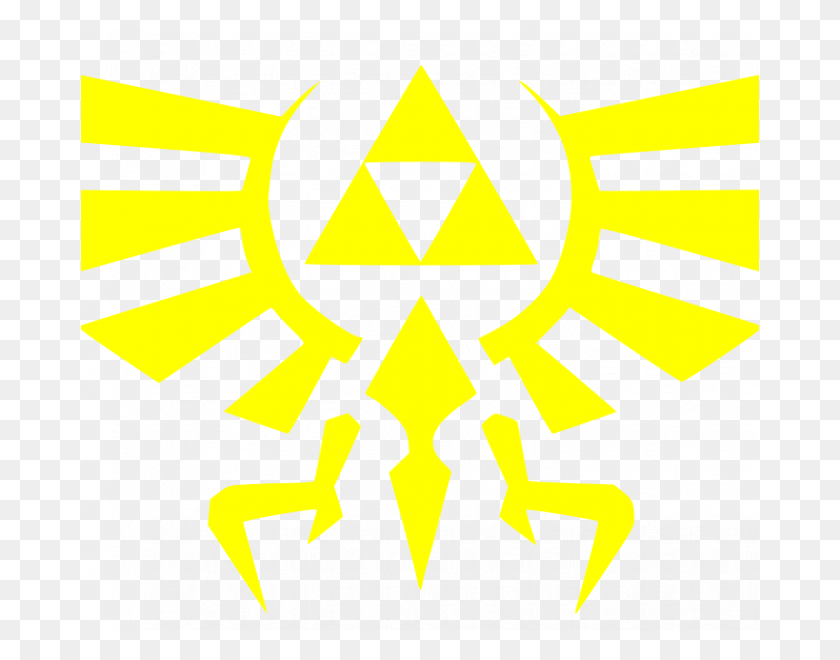678x600 Crest Of Hyrule Zelda Symbol, Logo, Trademark HD PNG Download