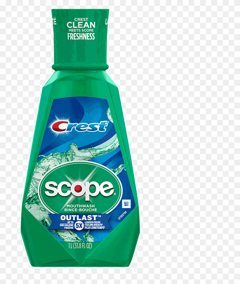 702x936 Crest Scope Outlast Mouthwash, Bottle, Shampoo, Cosmetics HD PNG Download