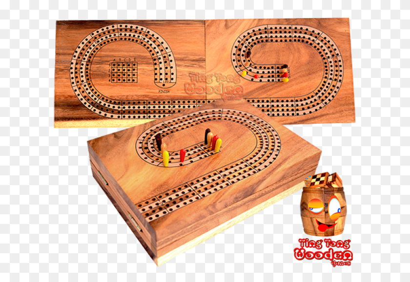 622x519 Cribbage Wooden Board For 4 Players Or 4 Teams With Wooden Board Game, Game, Rug, Chess HD PNG Download