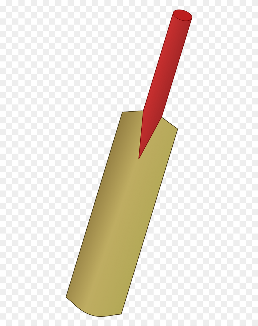 417x1001 Cricket Bat Clip Art, Text, Pencil, Cylinder HD PNG Download