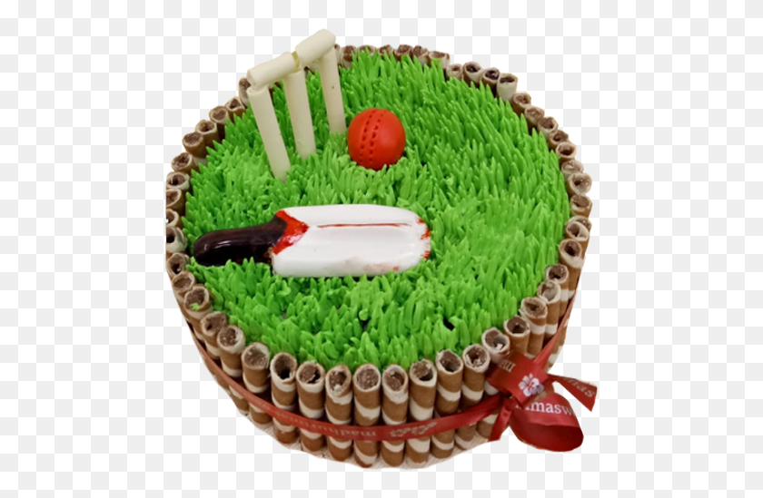 478x489 Cricket Pitch Cake Cricket Pitch Birthday Cake, Dessert, Food, Icing HD PNG Download
