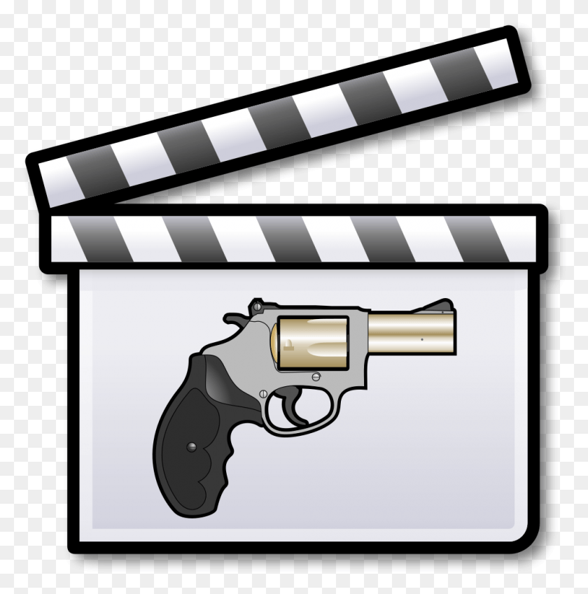 990x1002 Crime Film Clapperboard One Act Play Clipart, Weapon, Weaponry, Gun HD PNG Download