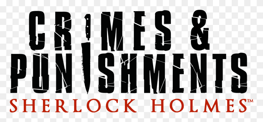 1055x450 Descargar Png Crimesamppunishments Logo B Sherlock Holmes Crimes And Punishments Logo, Texto, Alfabeto, Word Hd Png