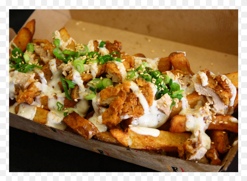 901x644 Crispy Chicken Sweet Chili Chicken Poutine, Food, Dish, Meal HD PNG Download