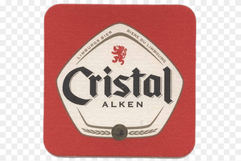 548x561 Cristal Alken Beer Coaster, Alcohol, Beverage, Lager, Logo Sticker PNG