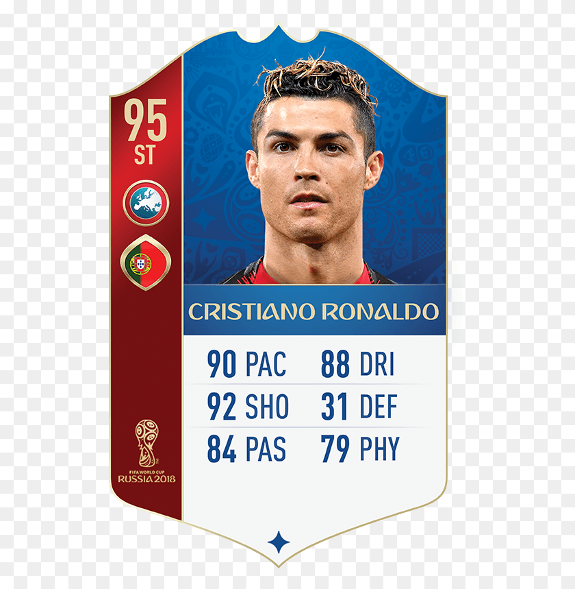 523x799 Descargar Png / Cristiano Ronaldo Fifa 18 Iconos De La Copa Del Mundo Tarjetas De La Copa Del Mundo Fifa, Publicidad, Cartel, Texto Hd Png