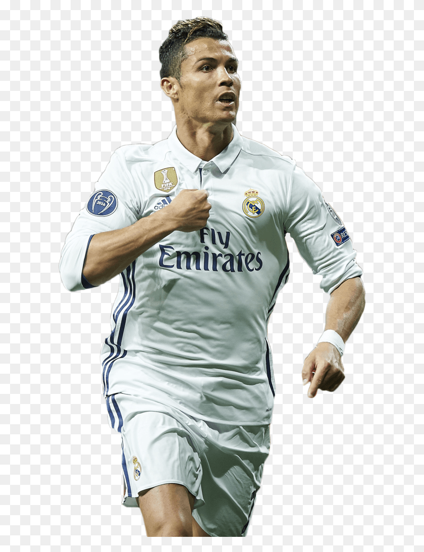 611x1033 Cristiano Ronaldo Image Cristiano Ronaldo Real Madrid 2018, Clothing, Apparel, Shirt HD PNG Download