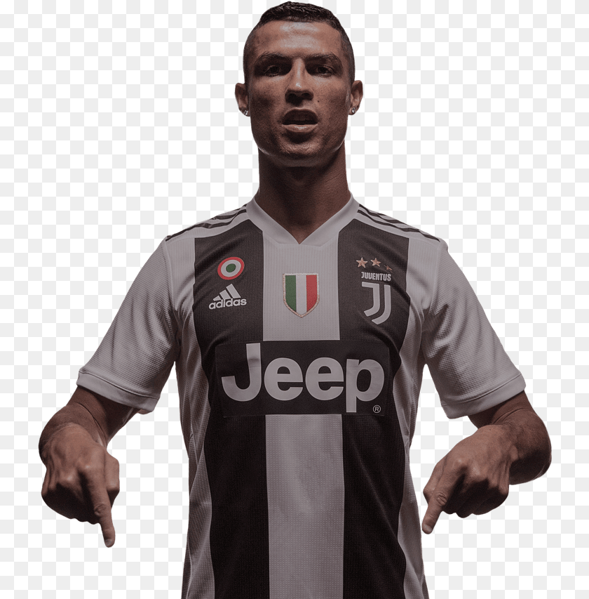 734x853 Cristiano Ronaldo Juventus, Adult, Shirt, Clothing, Person Sticker PNG