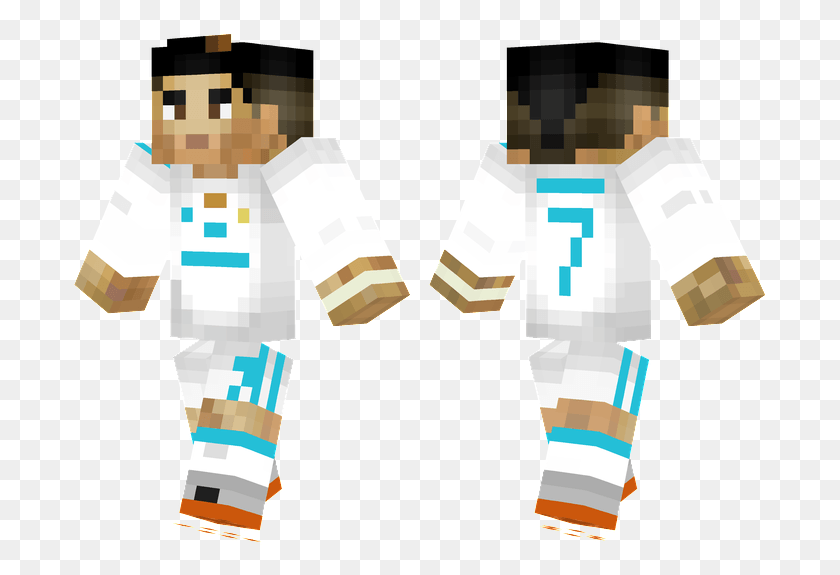 697x515 Descargar Png / Cristiano Ronaldo Minecraft, Ropa, Camiseta, Hd Png