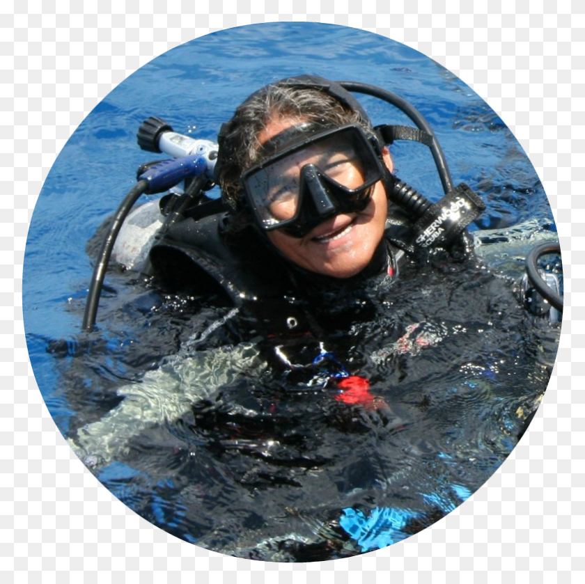 783x782 Cristina Roman Cozumel Dive Instructor Diving Mask, Water, Person, Human HD PNG Download